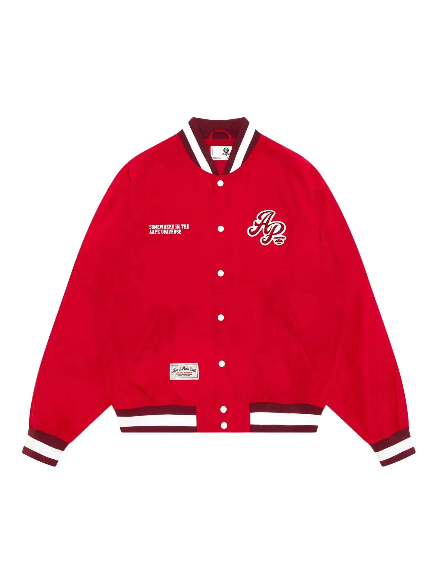 Университетская куртка с логотипом AAPE Sports — изображение 1 из 1, красный