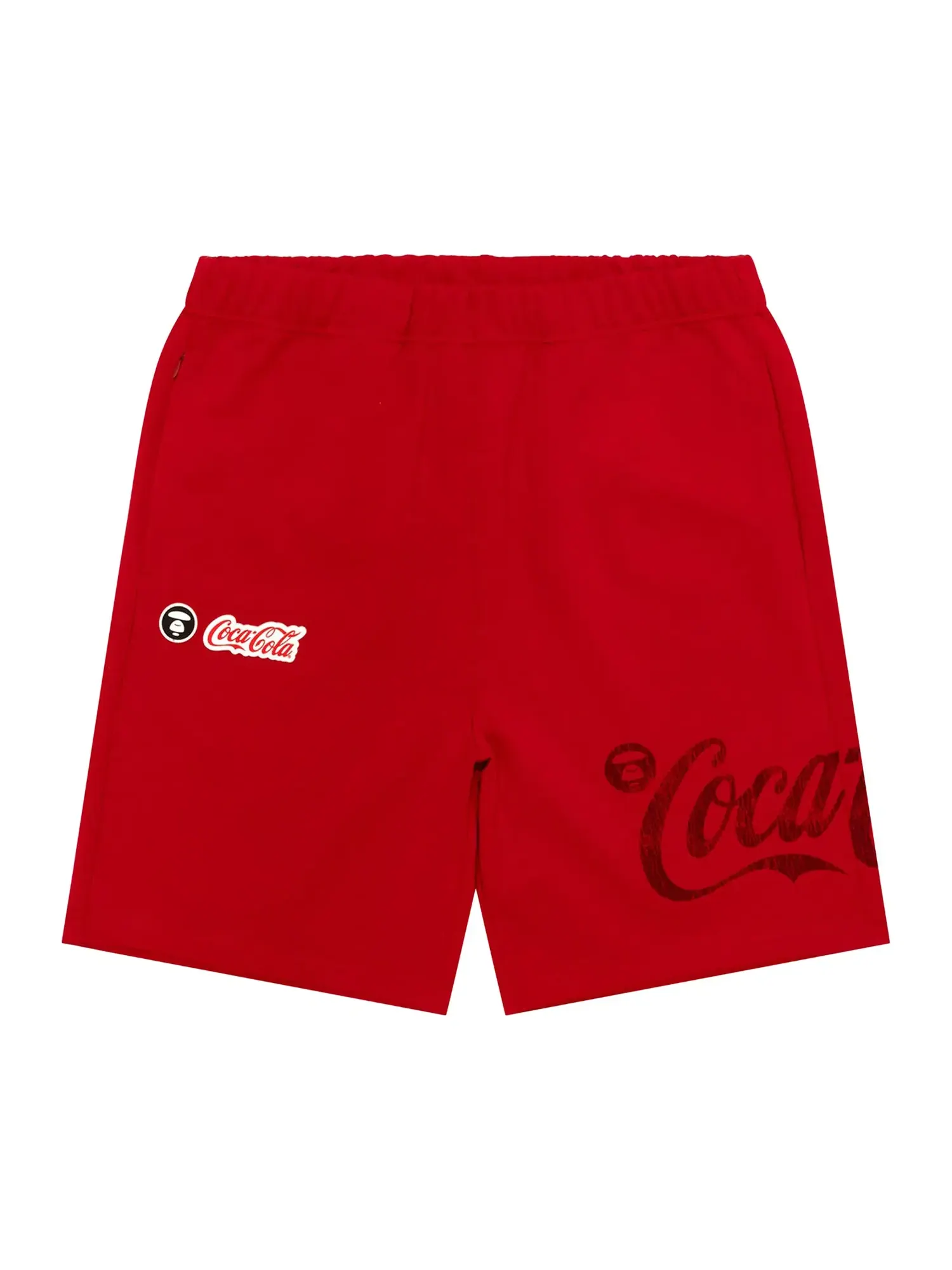 Спортивные шорты AAPE x Coca Cola — изображение 1 из 1, красный/светлый