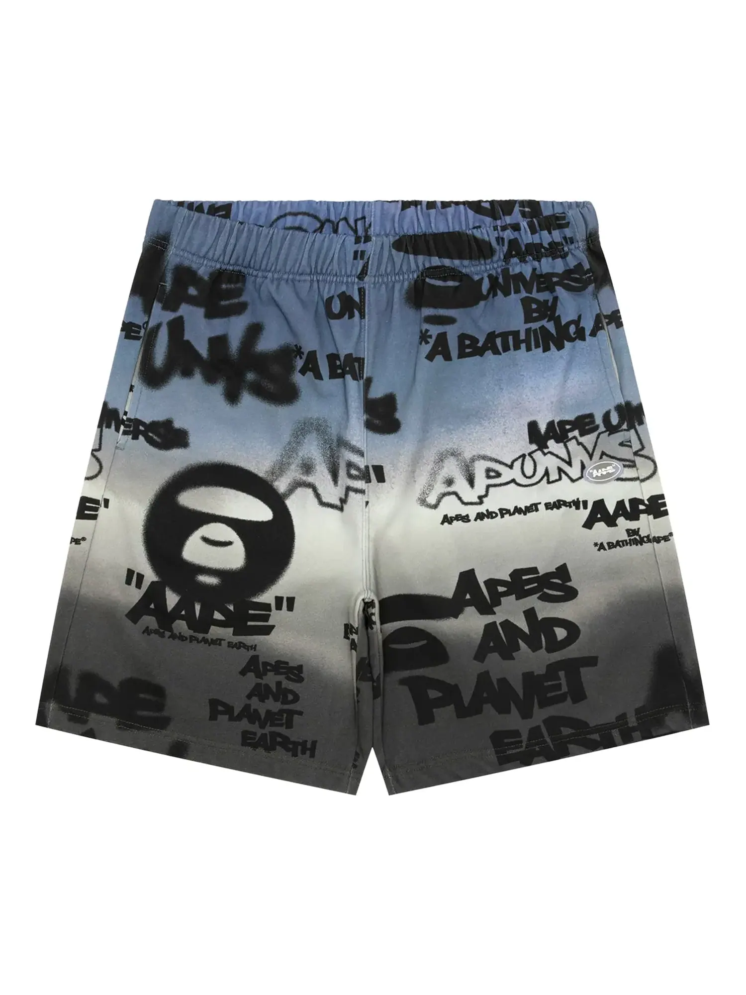 AAPE AAPEUNVS Unvs Спортивные шорты с принтом граффити