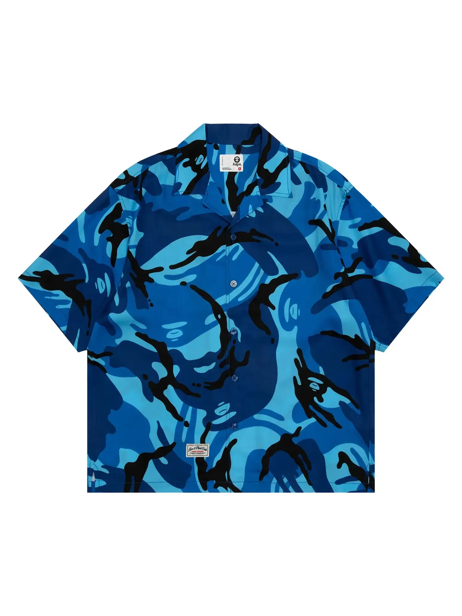 Футболка с коротким рукавом AAPE Sports Camo — изображение 1 из 1, синий/мульти