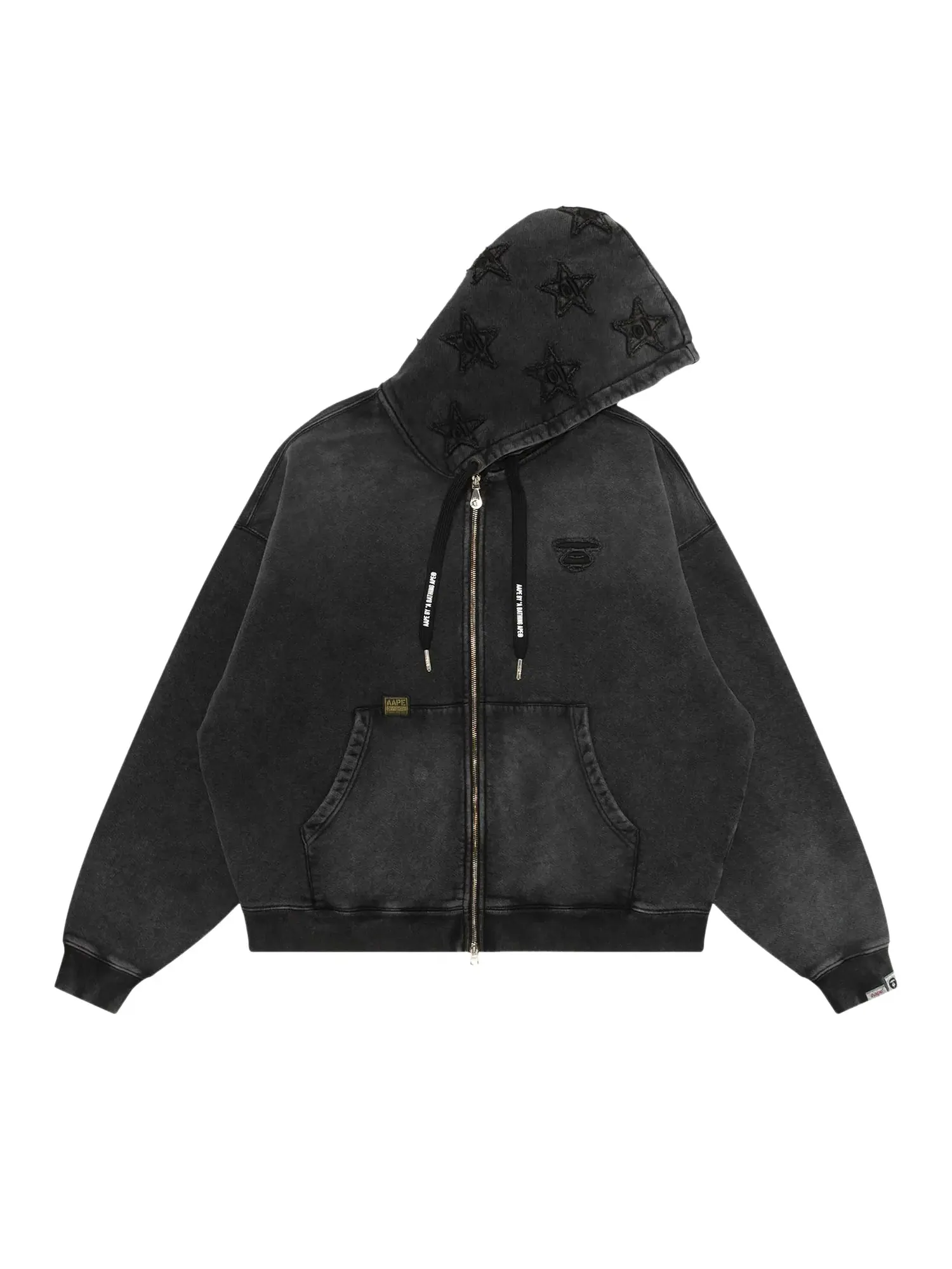 Толстовка на молнии AAPE Moonface — изображение 1 из 1, серый