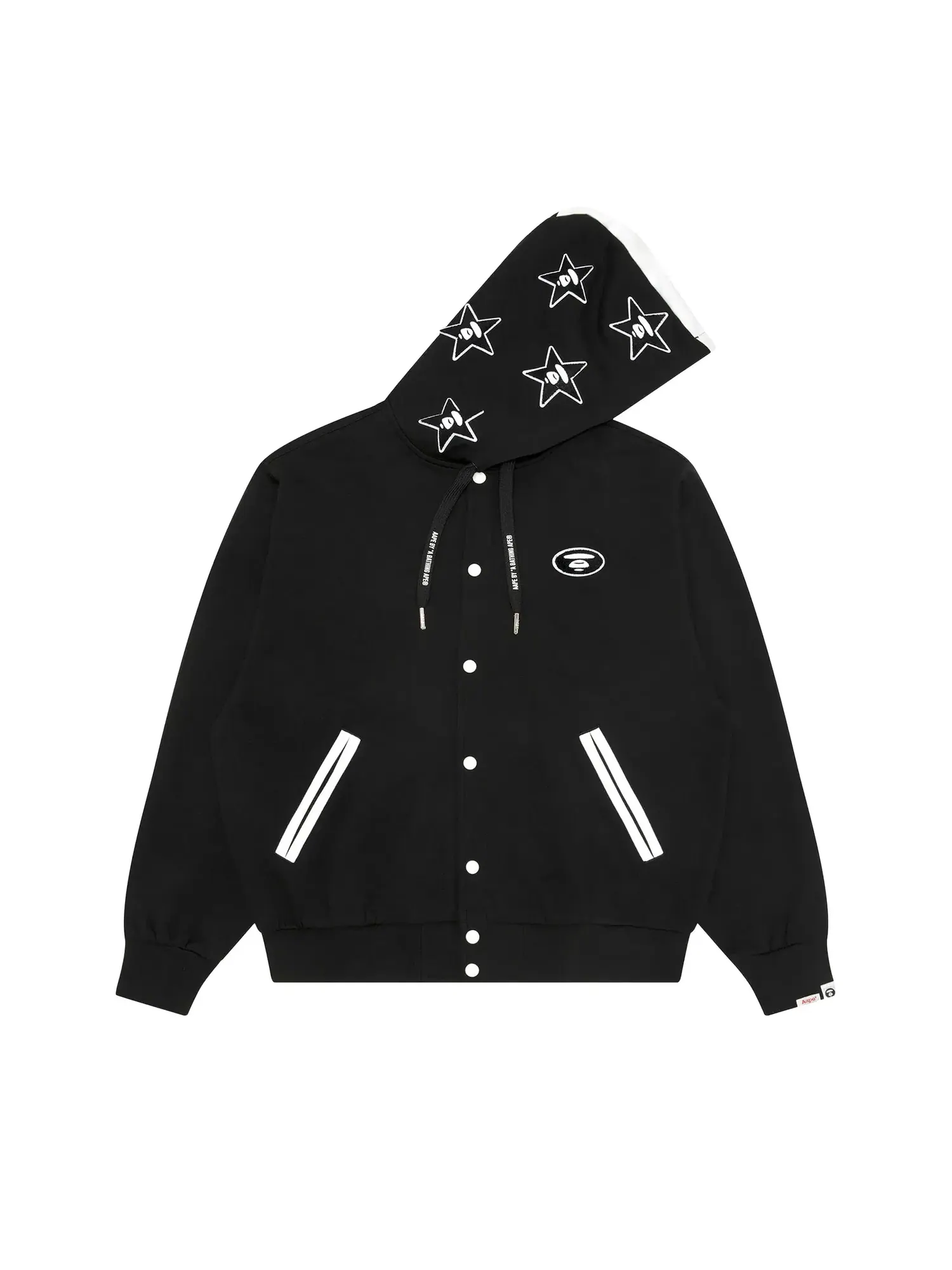 Куртка с капюшоном AAPE Moonface — изображение 1 из 1, черный