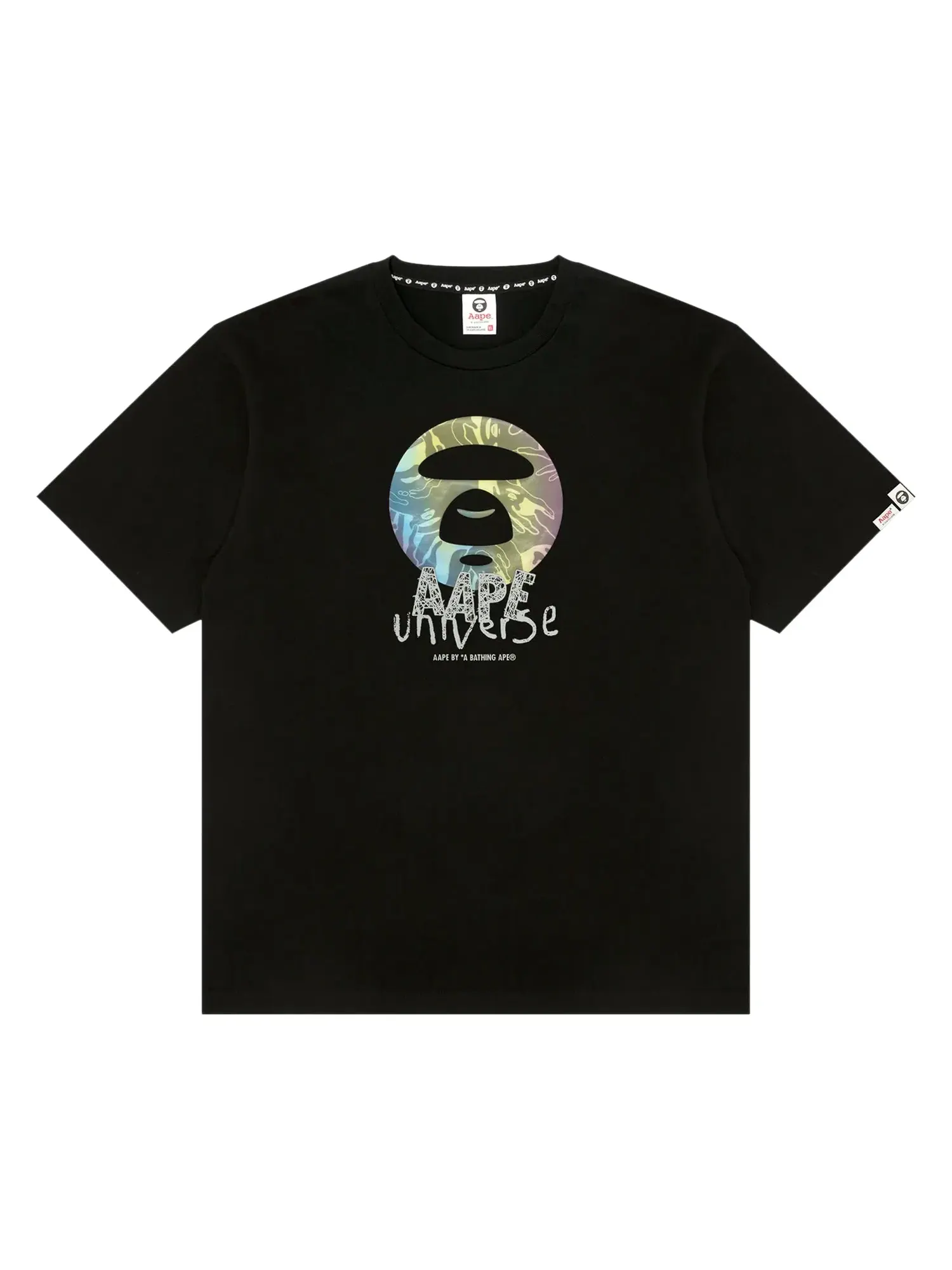 AAPE AAPEUNVS Футболка Unvs Moonface — изображение 1 из 1, черный
