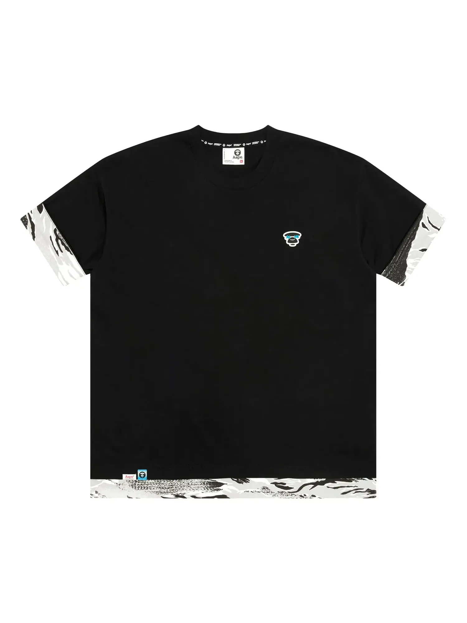 Футболка с логотипом AAPE Moonface — изображение 1 из 1, черный