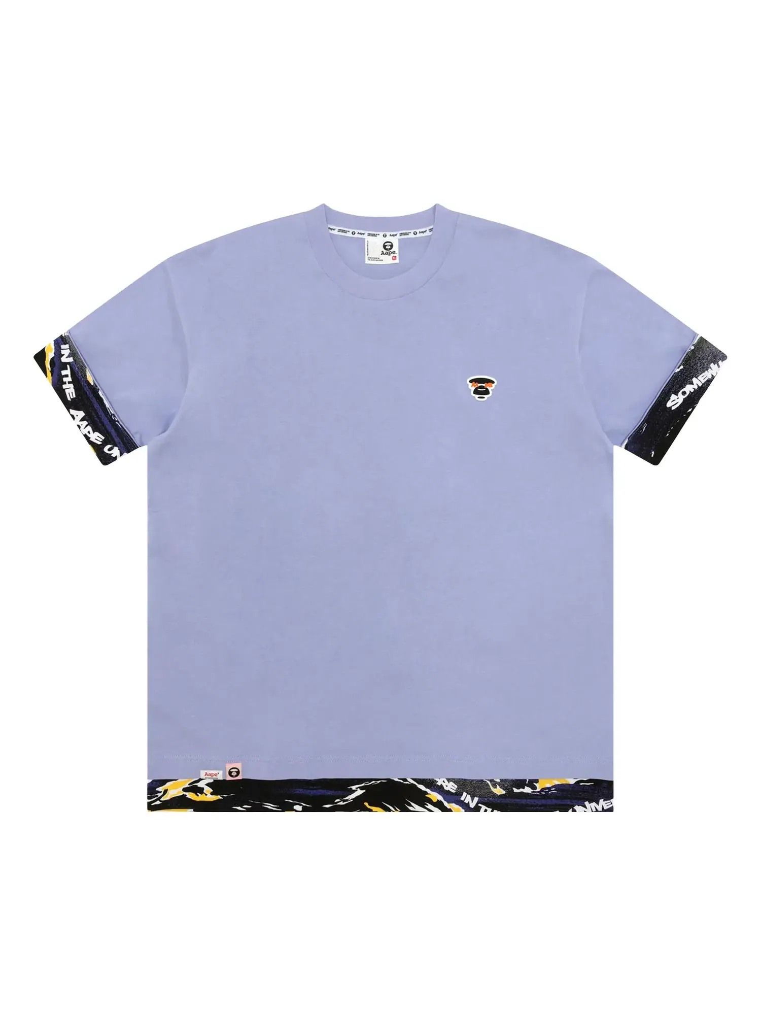 Футболка с логотипом AAPE Moonface — изображение 1 из 1, фиолетовый/светлый