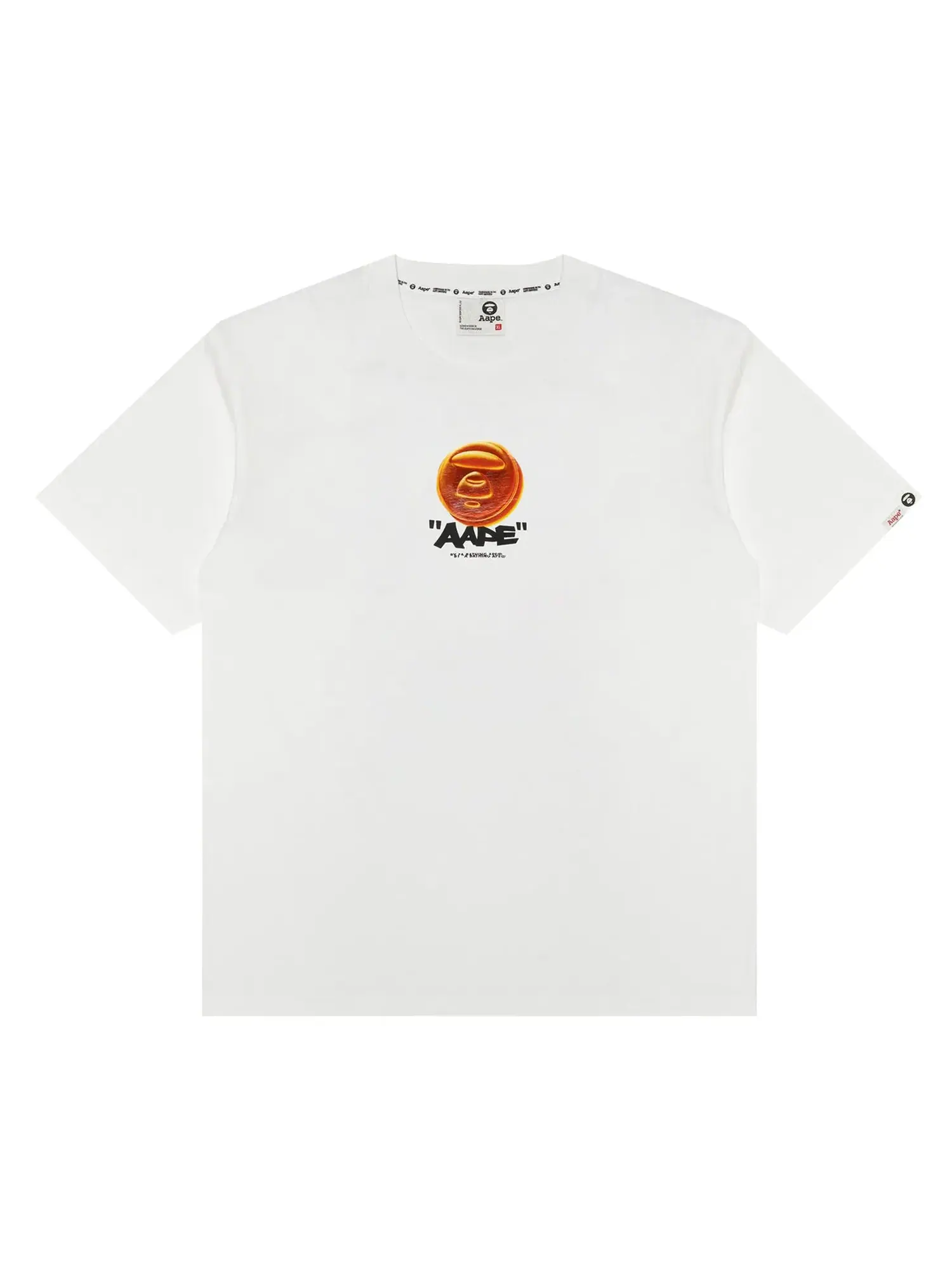 AAPE AAPENOW Футболка с рисунком Moonface — изображение 1 из 1, белый