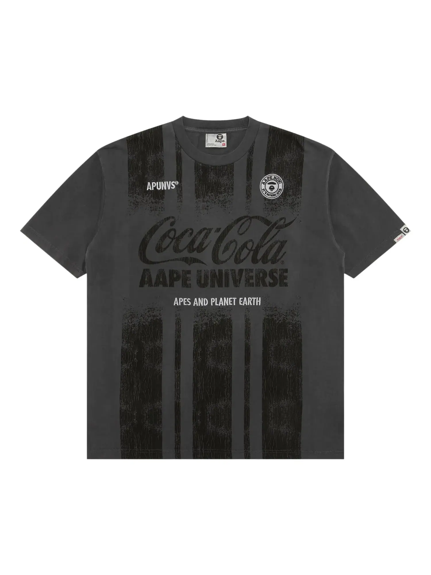 Футболка AAPE x Coca Cola Unvs Graphic Tee — изображение 1 из 1, черный/светлый