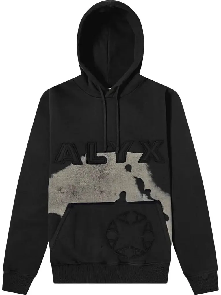 Худи 1017 ALYX 9SM Graphic Hoodie 'Black' — черный