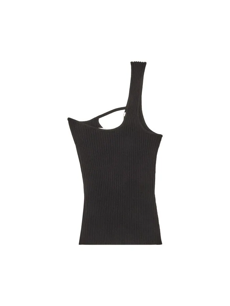 Топ 1017 ALYX 9SM Webbed Rip Knit Tank Top — изображение 2 из 3, черный
