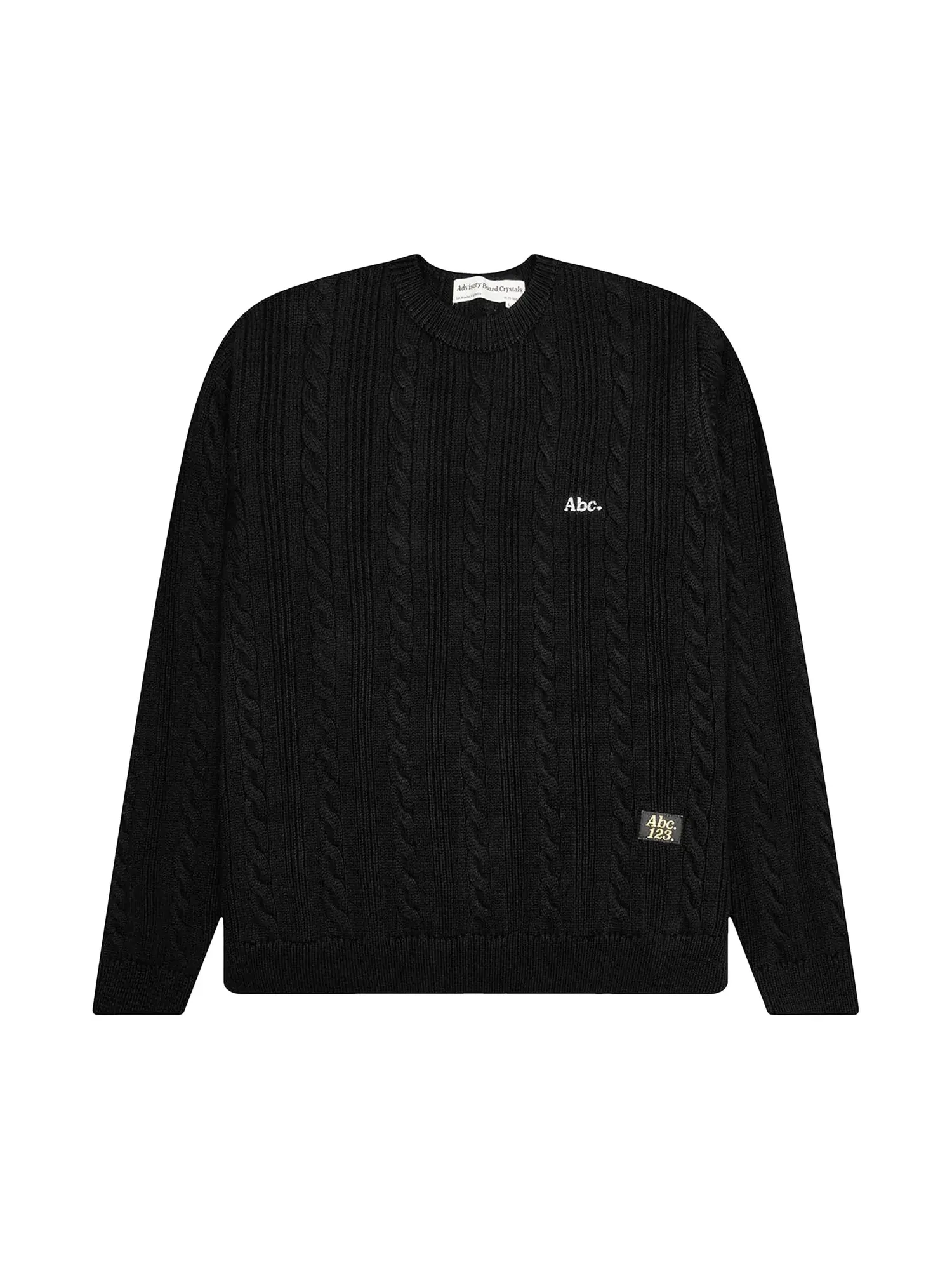 Свитер Advisory Board Crystals Cableknit Crewneck — черный