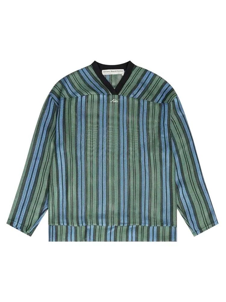 Топ Advisory Board Crystals Woven Hockey Top Green/Blue/Black — черный