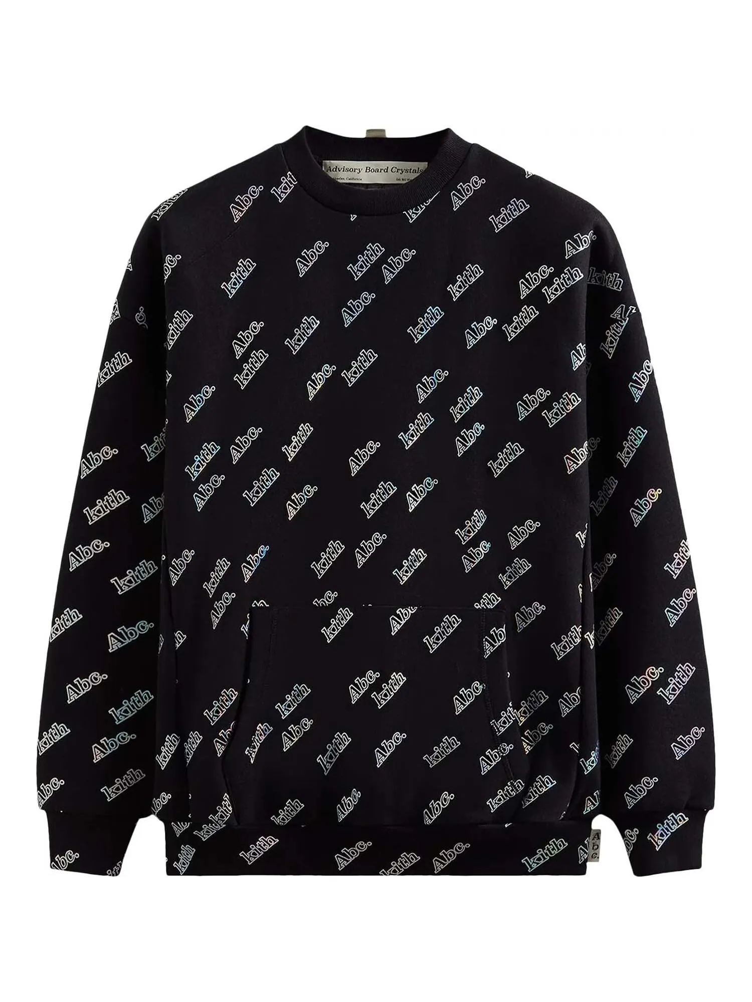 Свитшот Kith For Advisory Board Crystals Holographic Print Crewneck — изображение 1 из 2, черный
