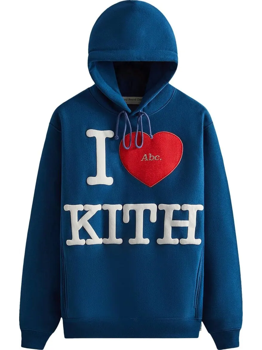 Худи Kith For Advisory Board Crystals I Love Kith Hoodie 'Navy' — изображение 1 из 2, синий