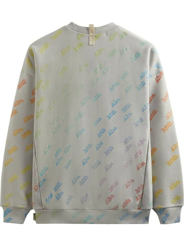 Толстовка Kith For Advisory Board Crystals Rainbow Print Crewneck 'Grey' — изображение 2 из 2, серый
