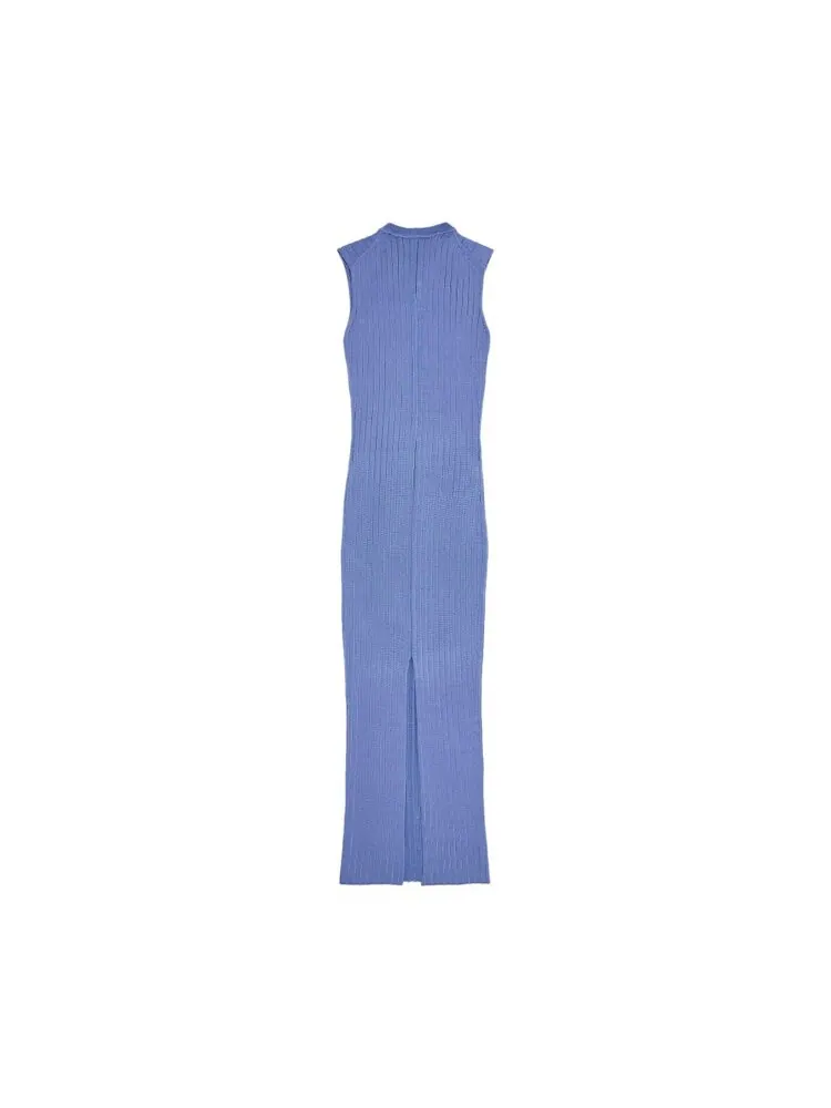 Платье Marni Long Ribbed Dress — изображение 2 из 3, синий