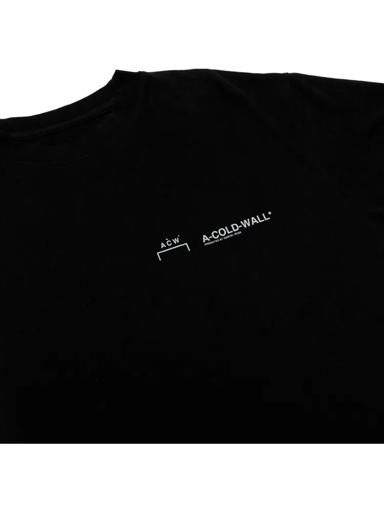 Футболка A-Cold-Wall* ACW Logo T-Shirt 'Black' — изображение 3 из 3, черный