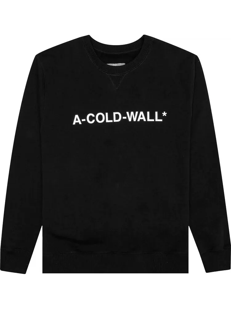 Толстовка A-Cold-Wall* Essential Logo Crewneck 'Black' — изображение 1 из 1, черный