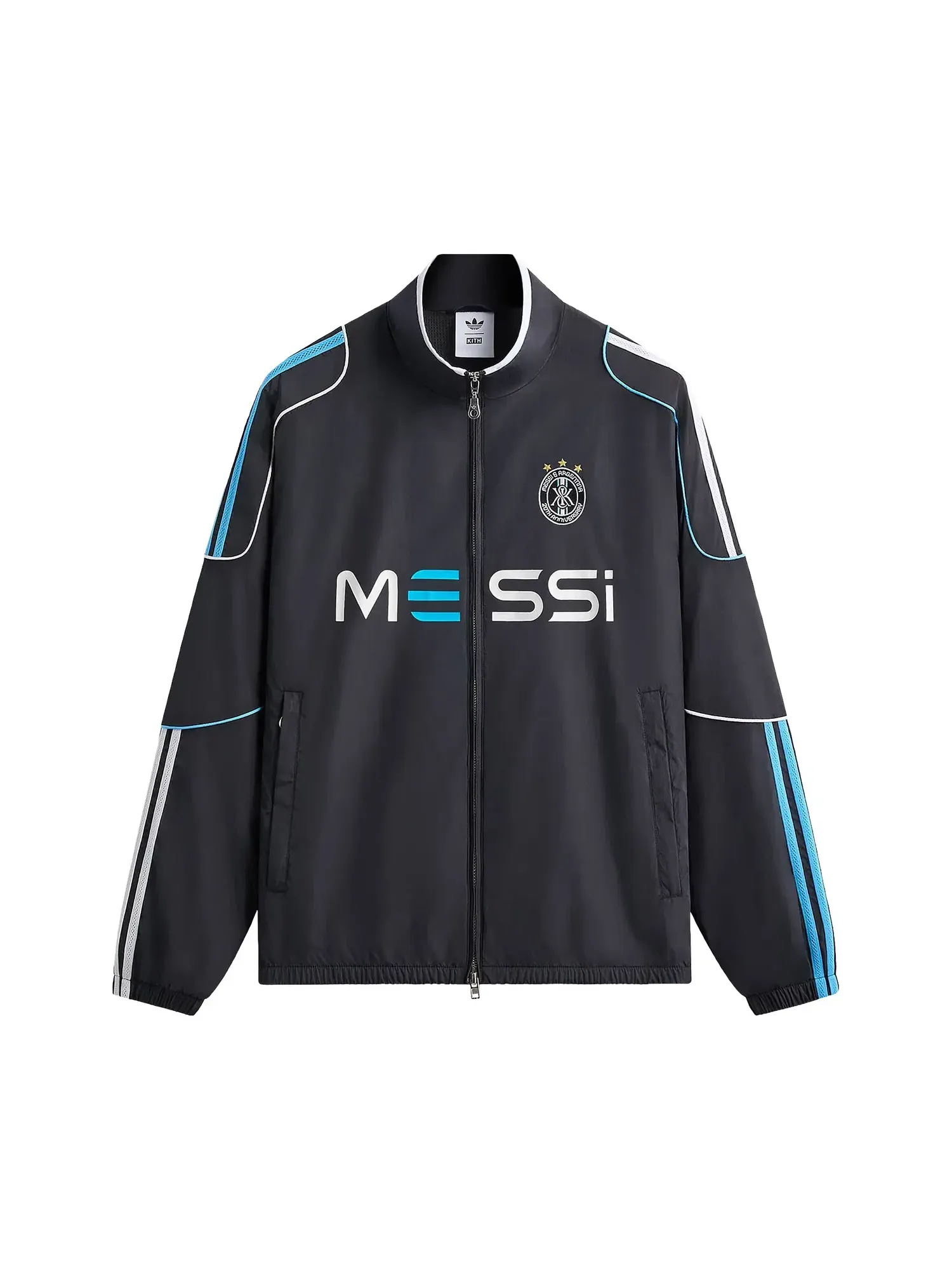 Спортивная куртка Kith x Messi из нейлона от Adidas — изображение 1 из 2, черный