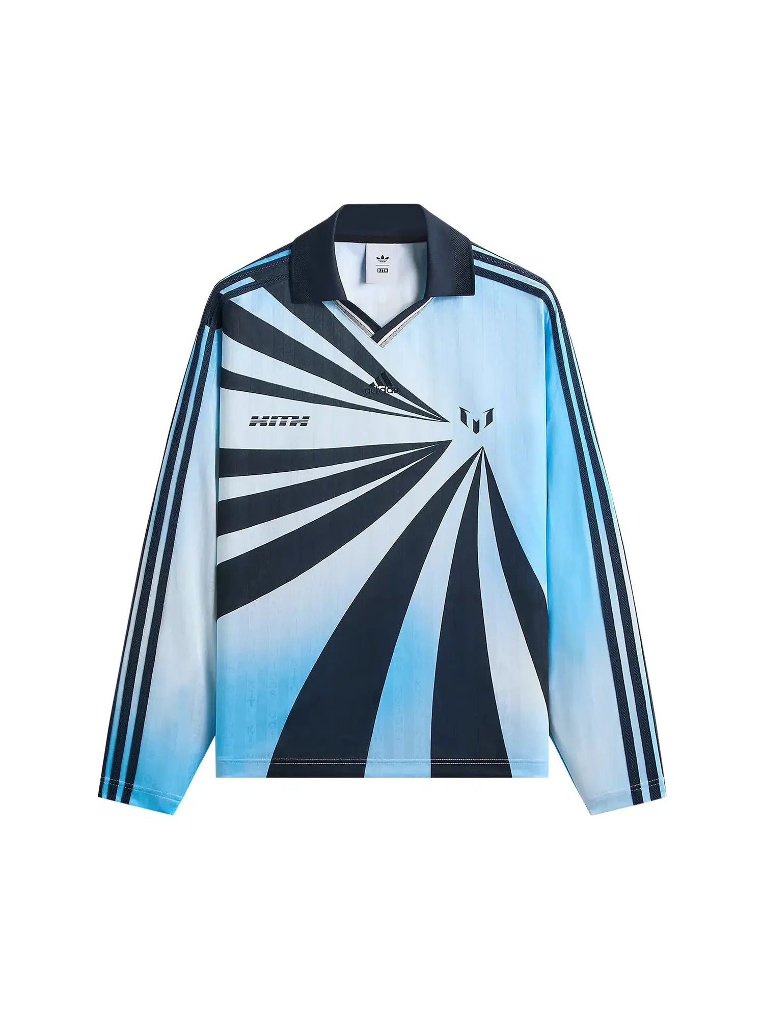 Футболка с длинным рукавом Kith x Messi для Adidas Goalkeeper — изображение 1 из 2, синий