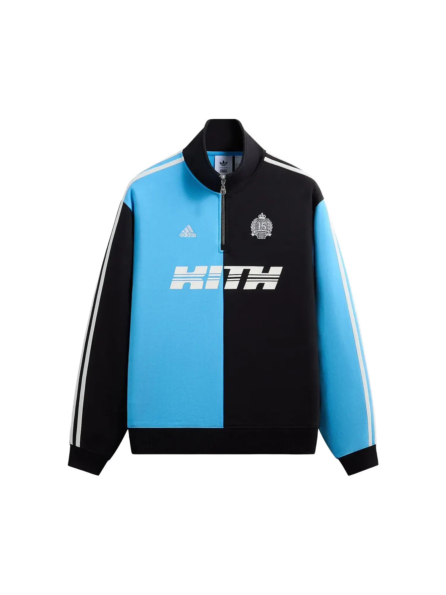 Флисовая куртка Kith x Messi на молнии Adidas — изображение 1 из 2, темно-синий