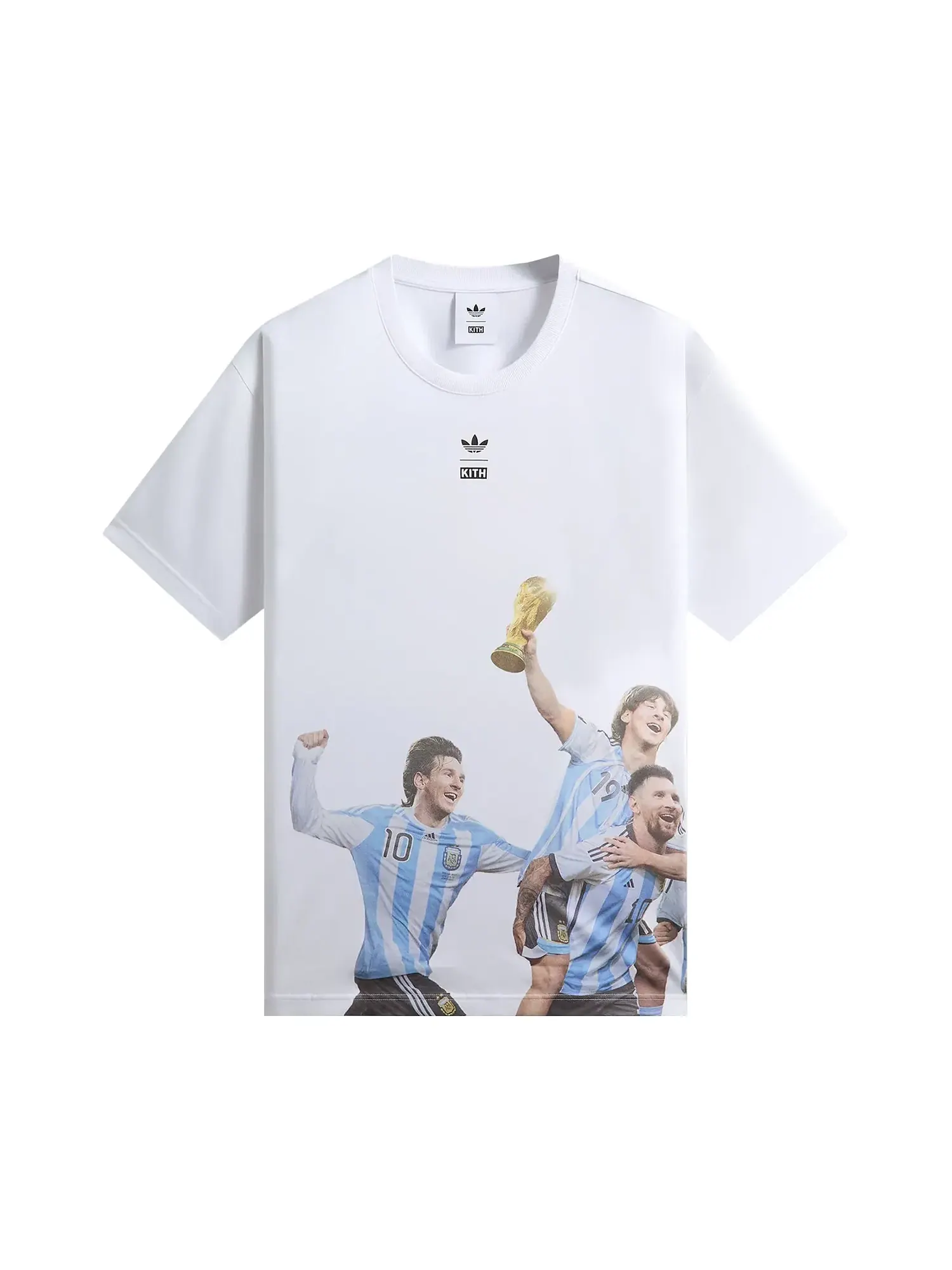 Футболка Kith x Messi для Adidas, посвященная Чемпионату мира по футболу — изображение 1 из 2, белый