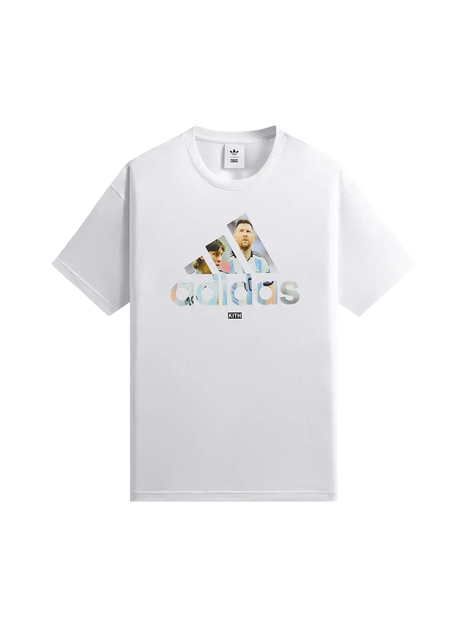 Футболка Kith x Messi для Adidas с графическим принтом — изображение 1 из 2, белый