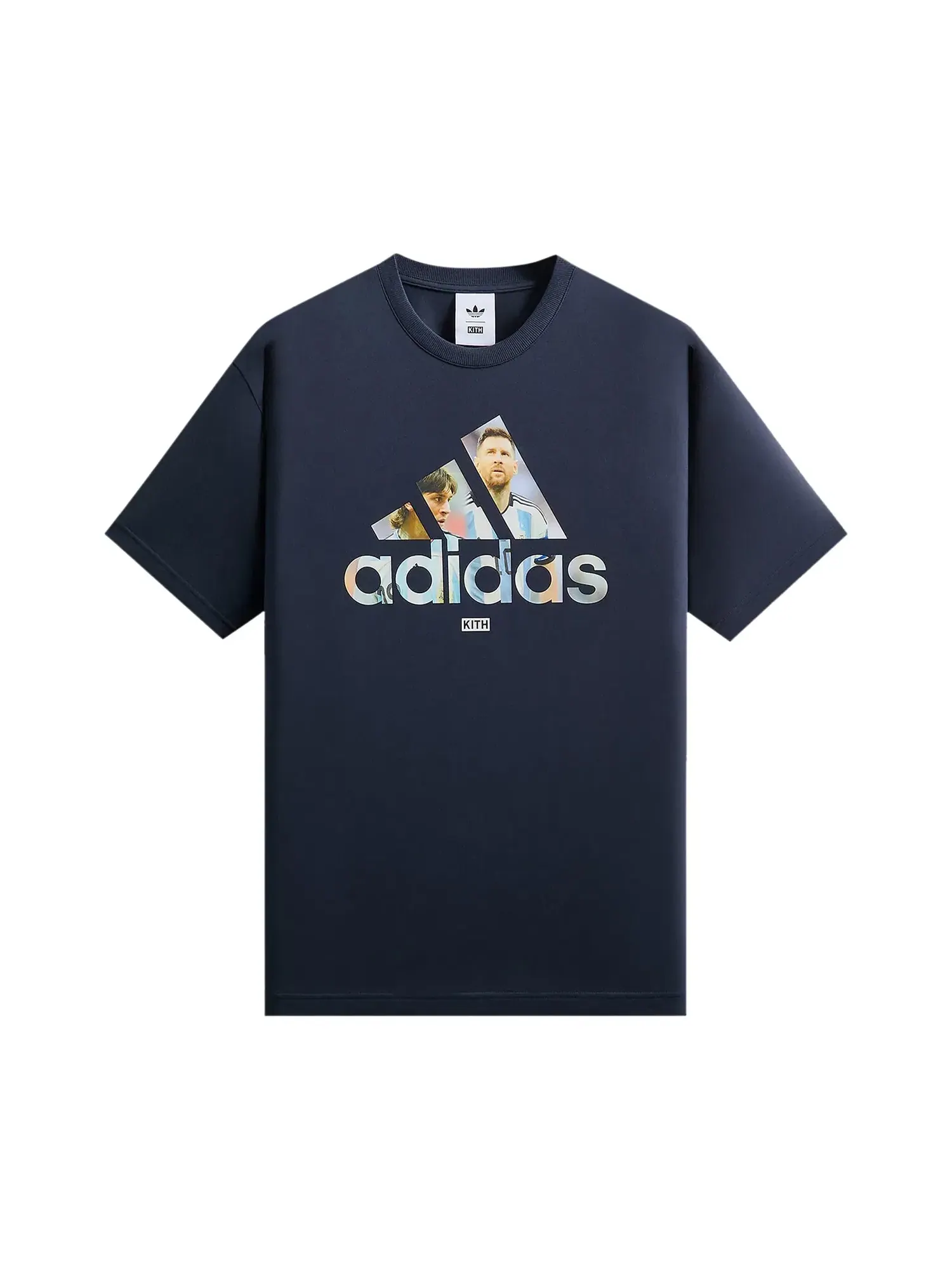 Футболка Kith x Messi для Adidas с графическим принтом — изображение 1 из 2, темно-синий
