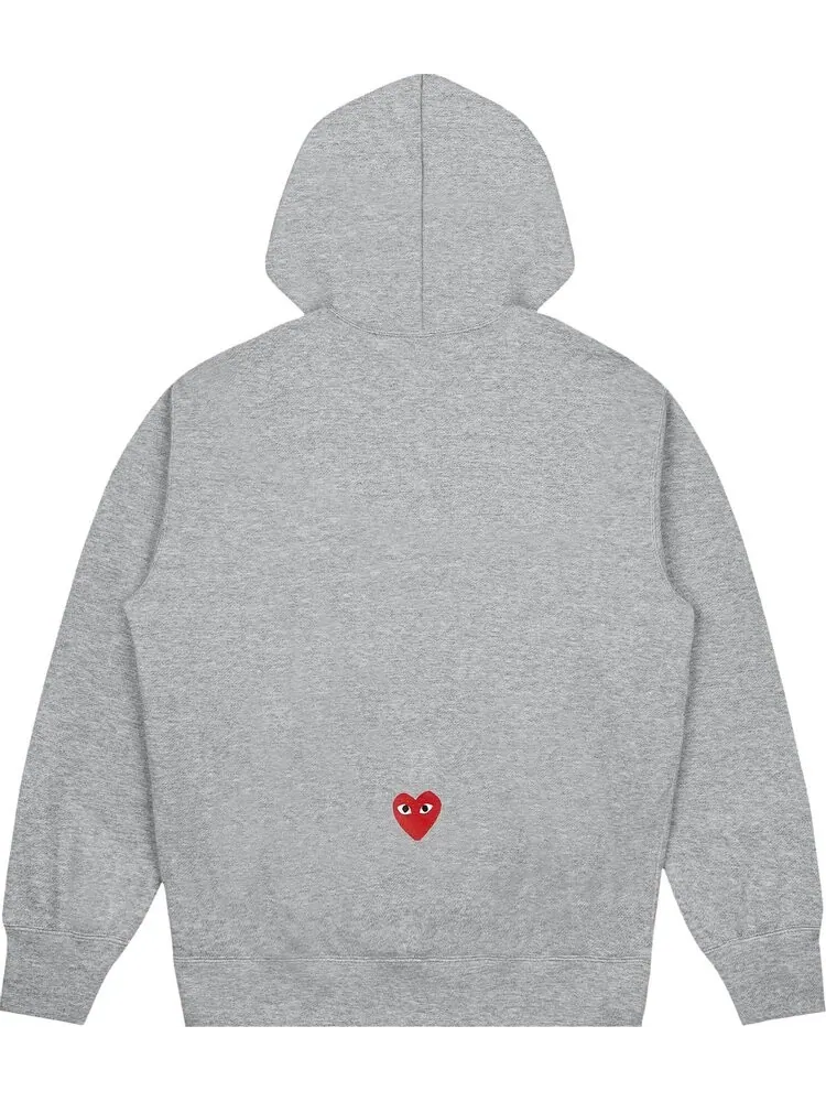 Худи Nike Womens x Comme des Garçons PLAY Hoodie Grey — изображение 2 из 2, серый