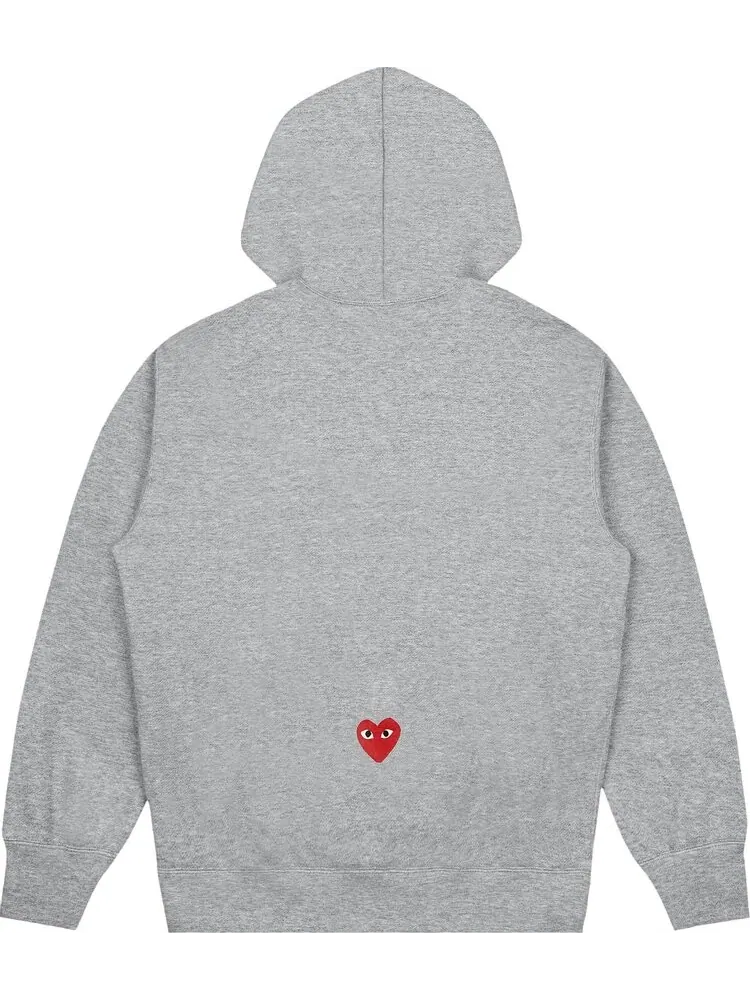 Худи Nike x Comme des Garçons PLAY Hoodie 'Grey' — изображение 2 из 2, серый