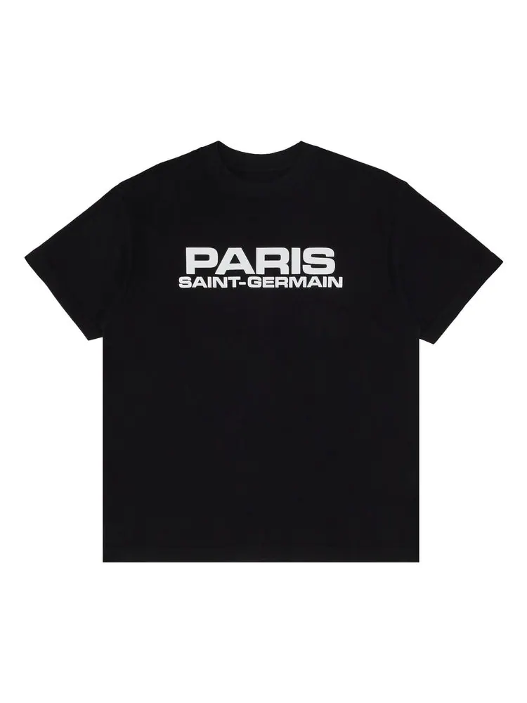 Футболка GOAT Exclusive Paris Saint-Germain Block Logo T-Shirt 'Black'