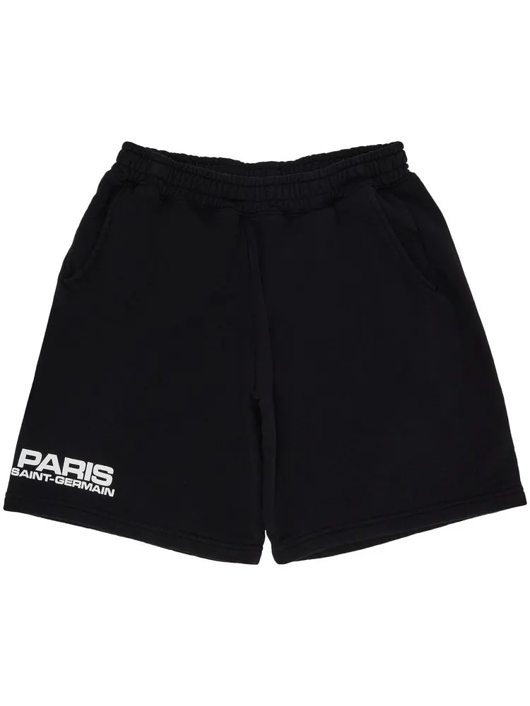 Шорты GOAT Exclusive Paris Saint-Germain Block Logo Sweatshorts 'Black'