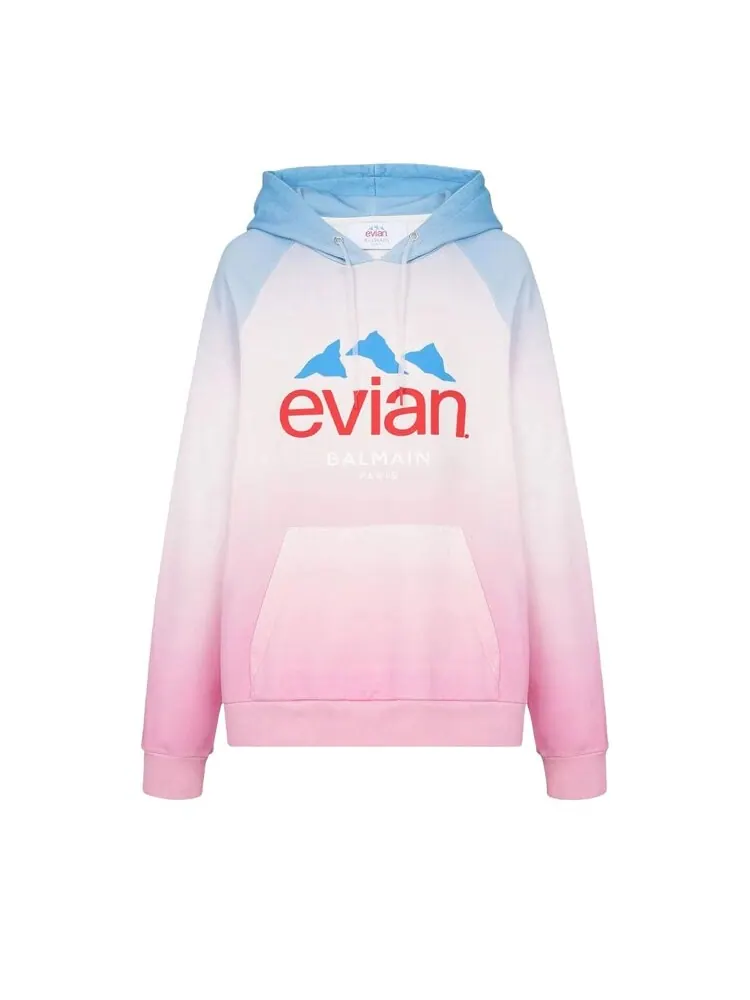 Худи Balmain x Evian Gradient Oversized Hoodie — изображение 1 из 1, мульти