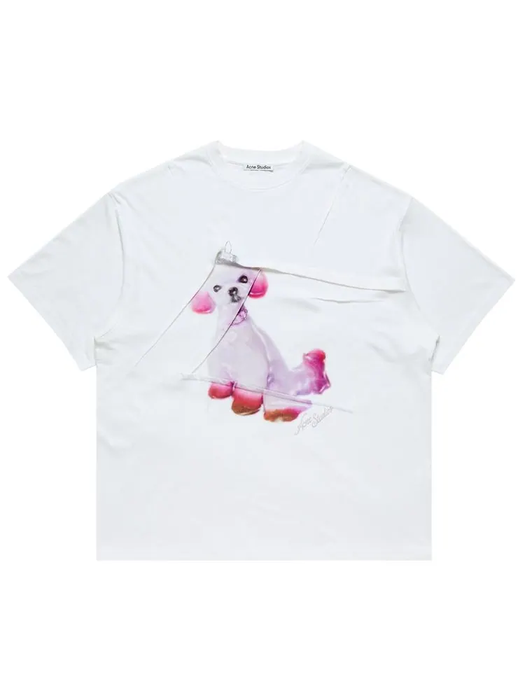 Футболка Acne Studios Edra Ornament Printed T-Shirt — белый