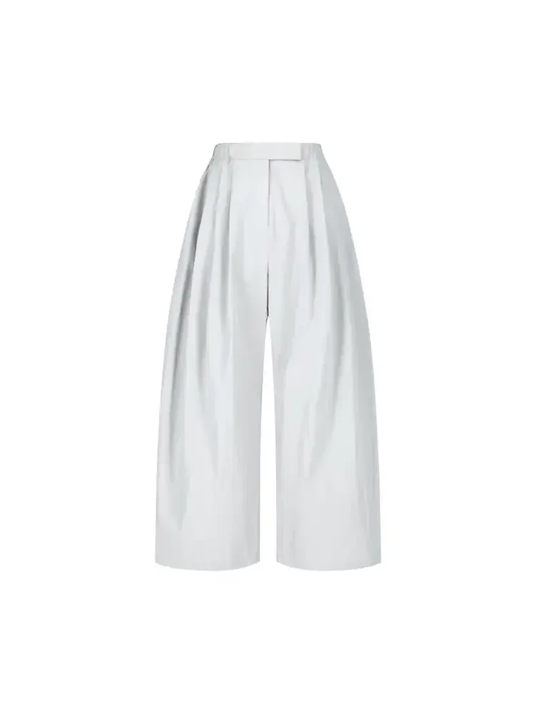 Брюки Amomento Three Tuck Banding Pants — серый