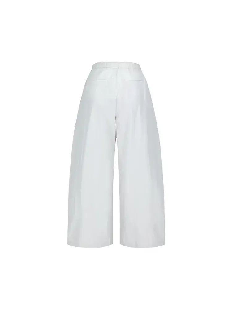 Брюки Amomento Three Tuck Banding Pants — изображение 2 из 2, серый