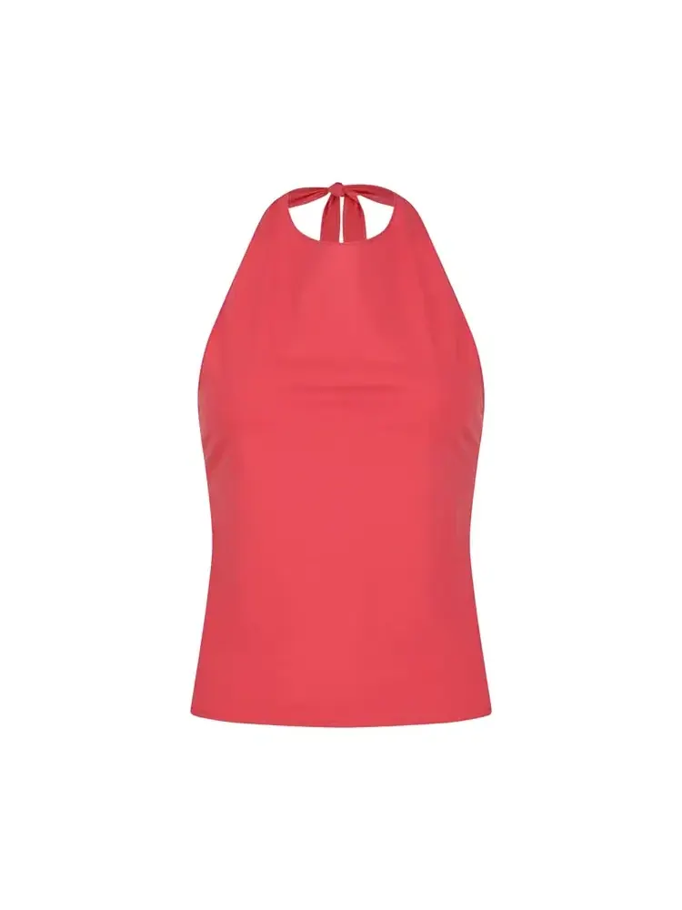 Топ Amomento Jersey Halter Neck Top — изображение 1 из 2, красный