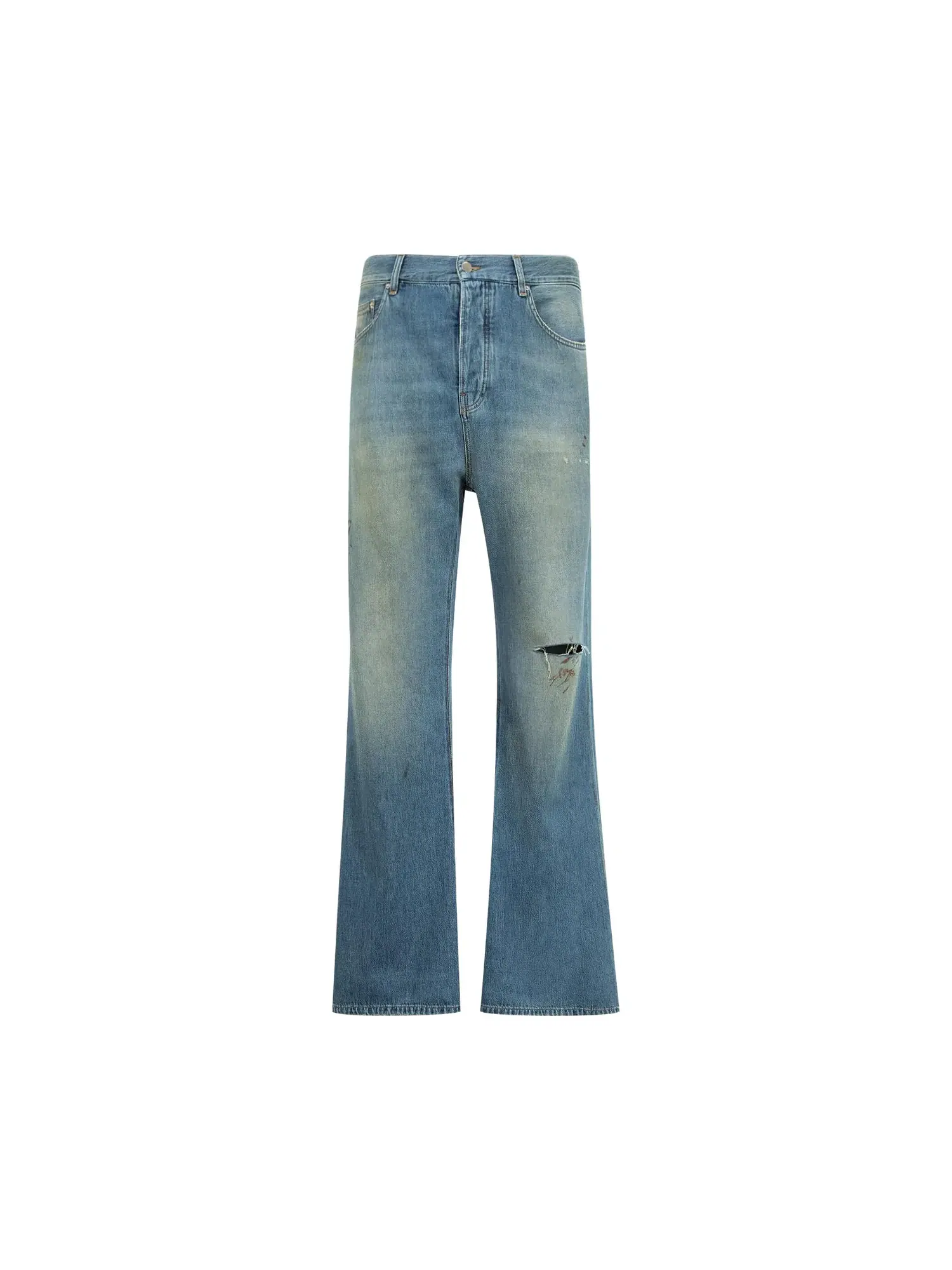 Джинсы Amiri Slash Bootcut Jean — изображение 1 из 2, голубой
