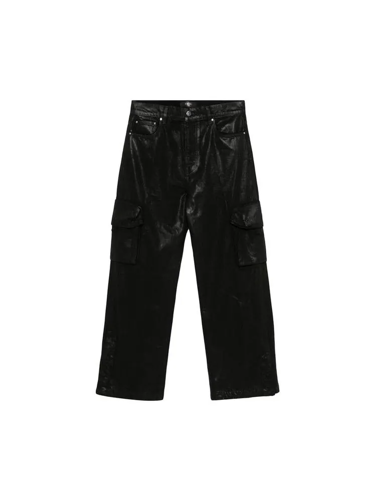 Брюки Amiri Wax M65 Baggy Cargo Pants — изображение 1 из 1, черный