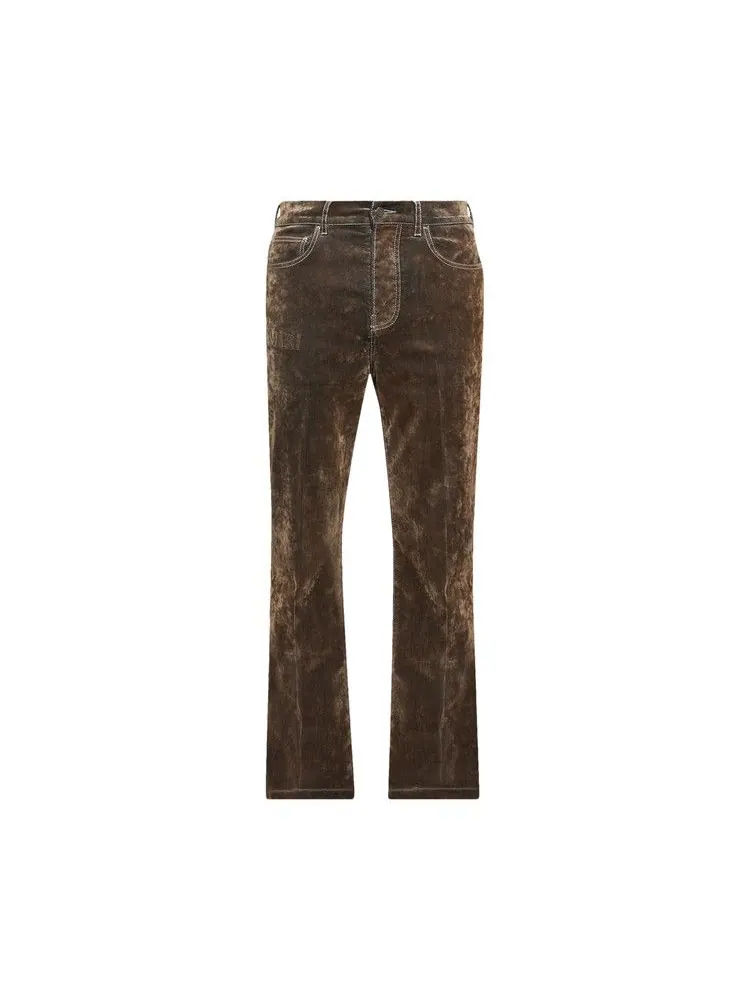 Джинсы Amiri Velvet Flare Jean — изображение 1 из 1, бежевый