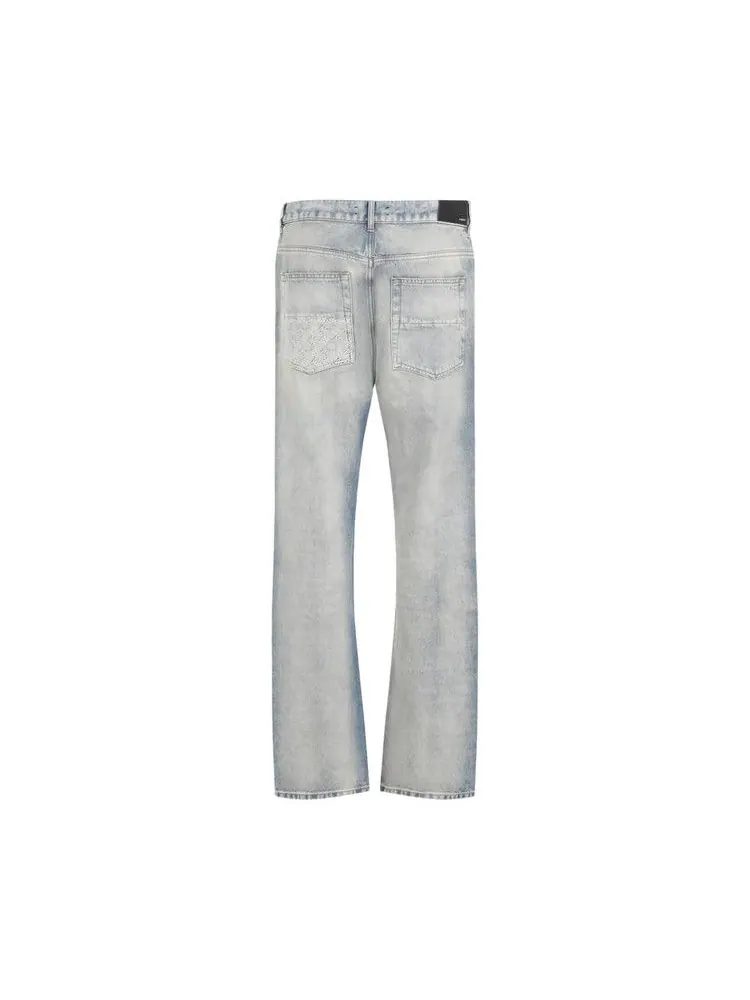 Джинсы Amiri Quad Cuff Straight Jean — изображение 2 из 2, индиго