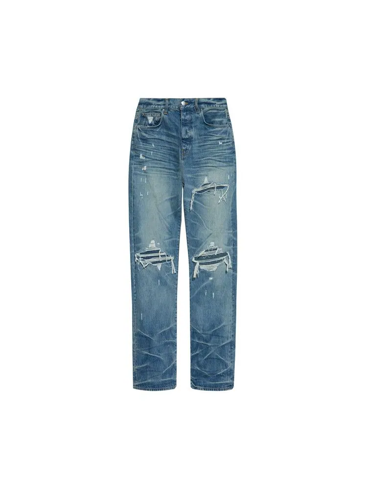 Джинсы Amiri Pleated Denim Straight MX1 Jean — изображение 1 из 1, индиго
