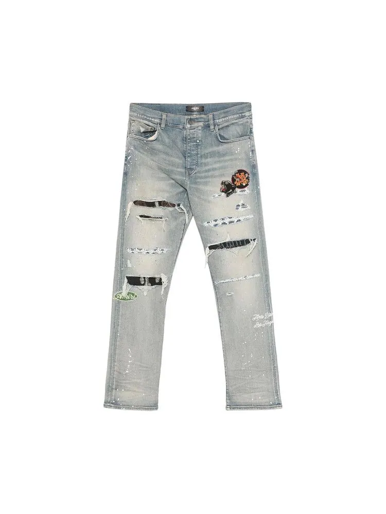 Джинсы Amiri Vintage Patch Slim Jean — изображение 1 из 1, индиго