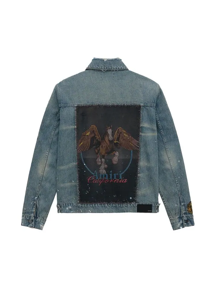 Куртка Amiri Vintage Pegasus Trucker Jacket — изображение 2 из 2, индиго