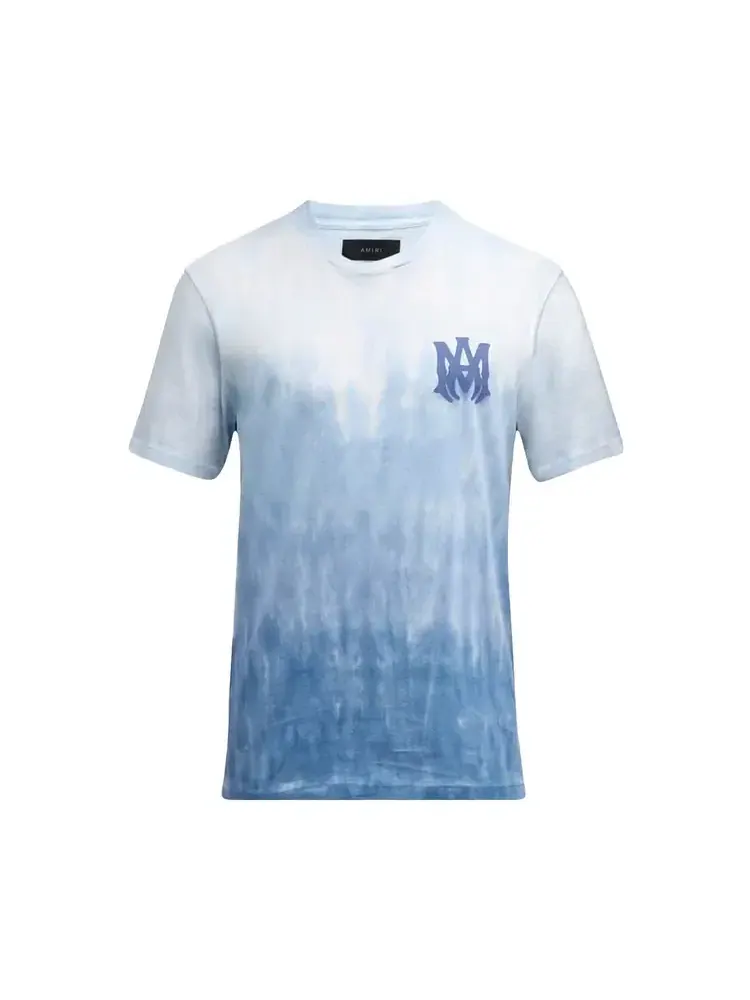 Футболка Amiri Logo Dip Dye Tee — изображение 1 из 1, синий