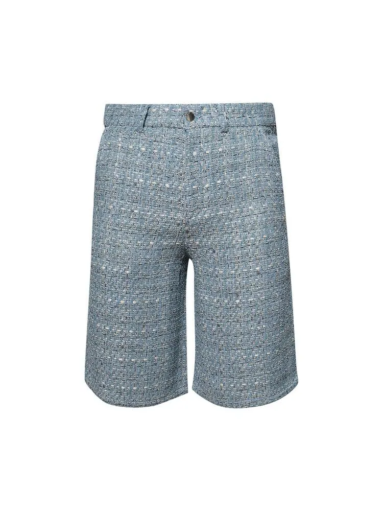 Шорты Amiri Boucle Short — изображение 1 из 1, синий