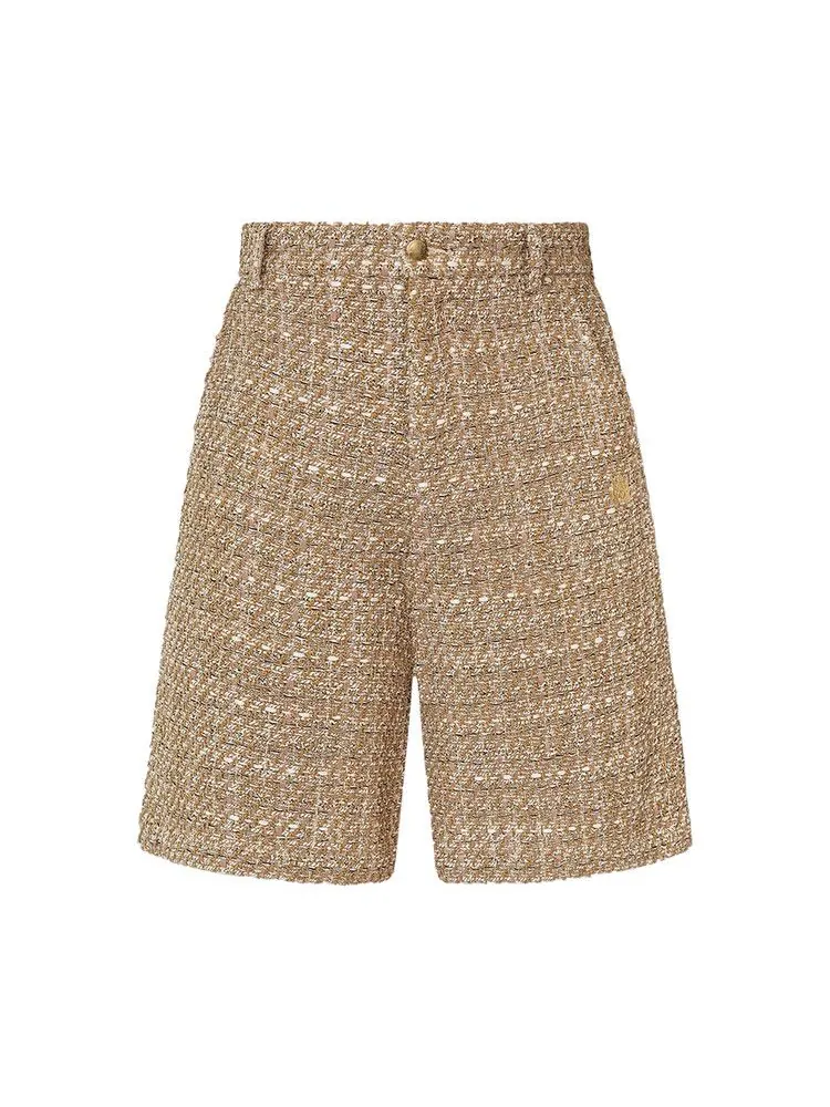 Шорты Amiri Boucle Short — изображение 1 из 1, верблюжий