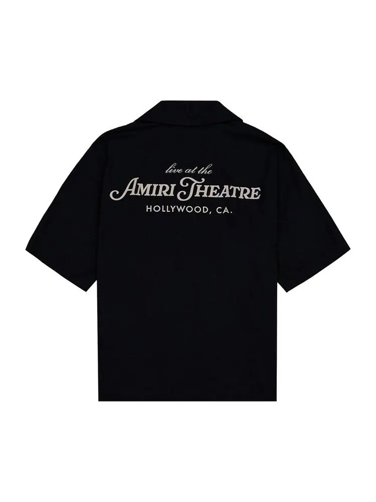 Рубашка Amiri Theatre Camp Shirt — изображение 2 из 2, черный
