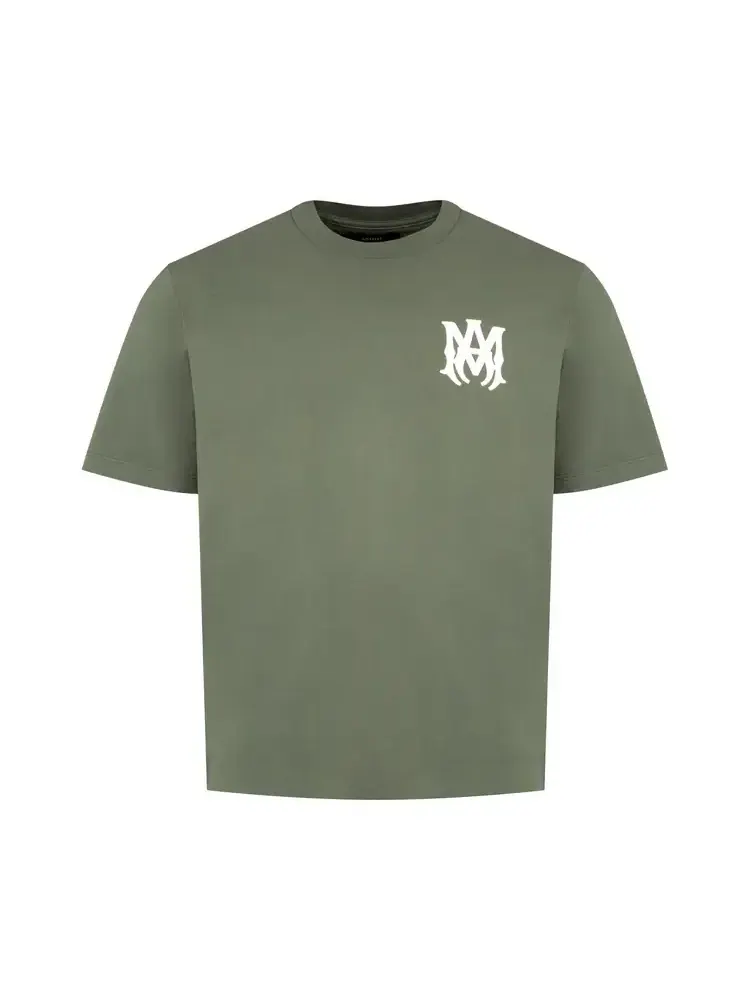 Футболка Amiri MA Core Logo Tee 'Dark Sage' — изображение 1 из 2, зеленый