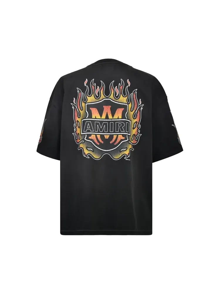 Футболка Amiri MA Flames Oversized Tee — изображение 2 из 2, черный