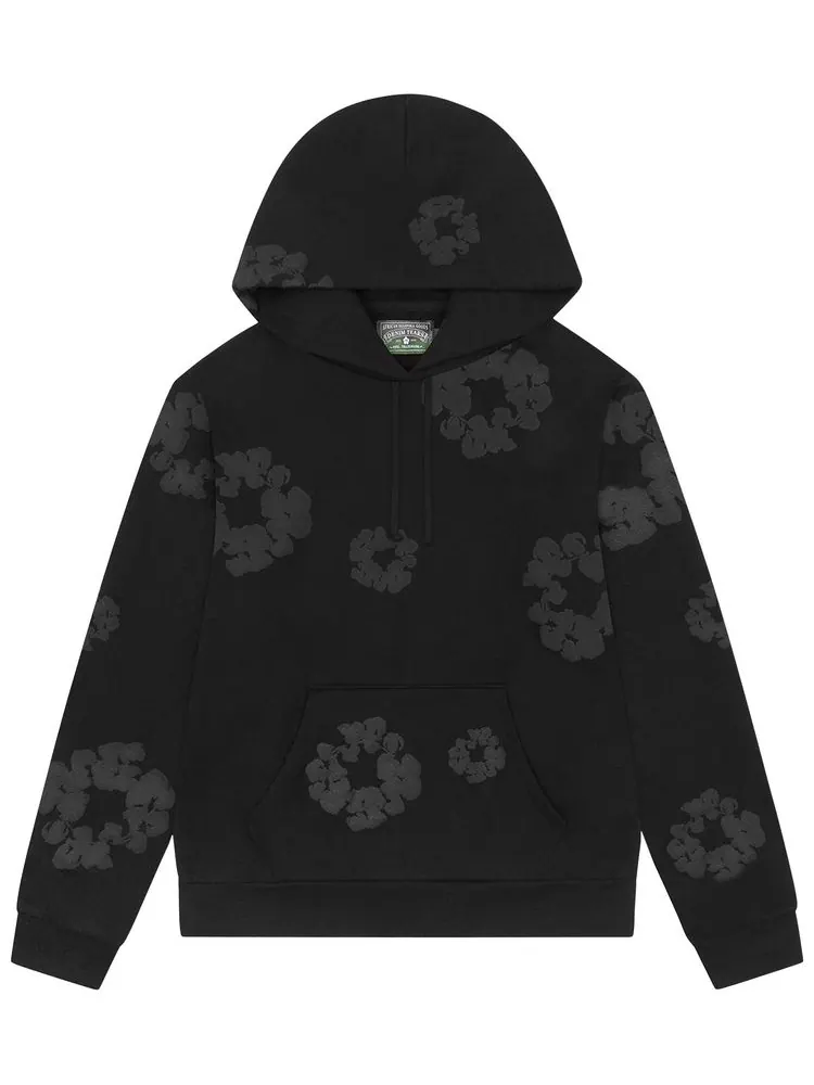 Худи Denim Tears Mono Cotton Wreath — изображение 1 из 2, черный